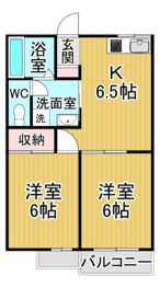 【間取り】 ビビエンダ甲東の間取り