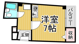 【間取り】 メゾントキワ曙の間取り