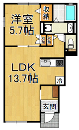 【間取り】 フロレゾンの間取り