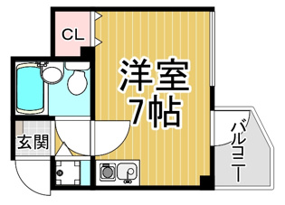 【間取り】 ダンディーライオン西宮2の間取り