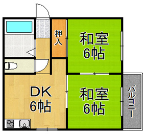 【間取り】 セイゴハイツの間取り