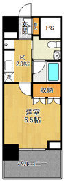 【間取り】 ベルファース尼崎の間取り