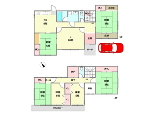 【間取り】 川西市清和台西3丁目中古戸建の間取り