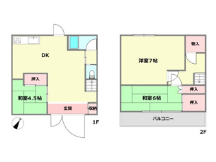 【間取り】 神戸市灘区青谷町2丁目中古戸建の間取り