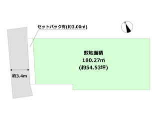 【間取り】 宝塚市中筋山手2丁目売り土地の間取り