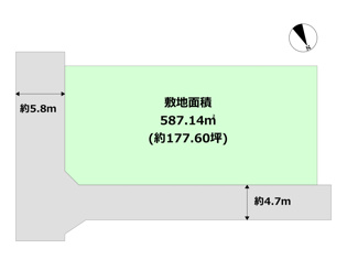 【間取り】 川西市緑が丘1丁目売り土地の間取り
