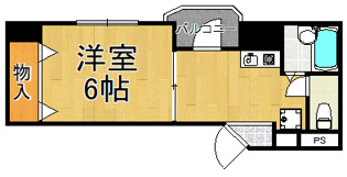 【間取り】 光陽川西マンションの間取り
