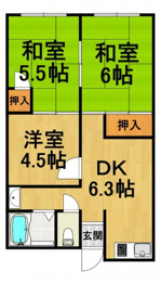 【間取り】 メゾン泉の間取り