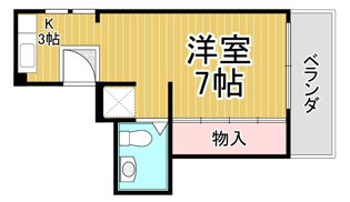 【間取り】 武庫之荘ヴィラの間取り