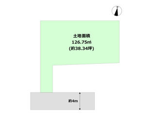 【間取り】 芦屋市大原町売り土地の間取り