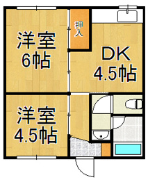 【間取り】 向マンションの間取り