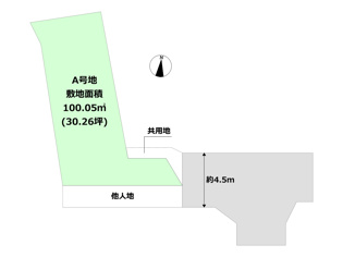 【間取り】 川西市火打2丁目売り土地の間取り