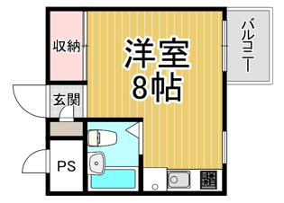 【間取り】 ルベラージュ甲子園の間取り