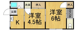 【間取り】 大将軍ハイツの間取り