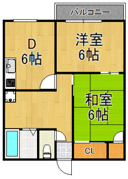 【間取り】 アートコンフォートの間取り