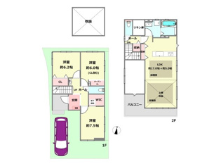【間取り】 1号棟間取り図