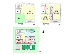 【間取り】 伊丹市昆陽6丁目中古建ての間取り