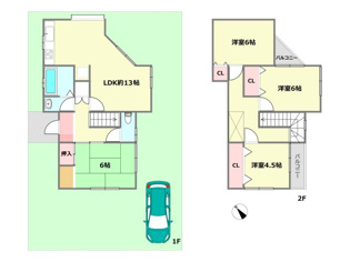 【間取り】 宝塚市雲雀丘山手2丁目中古戸建の間取り