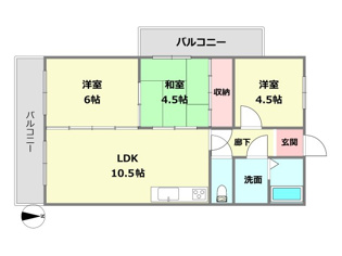 【間取り】 イスズハイツベル千僧の間取り
