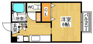 【間取り】 サニーテラス甲子園一番町の間取り