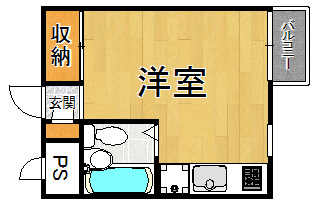 【間取り】 ルベラージュ甲子園の間取り