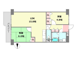 【間取り】 2LDK