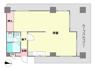 【間取り】 甲南ドエル御影の間取り