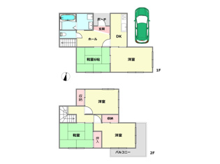 【間取り】 川西市笹部2丁目中古戸建の間取り