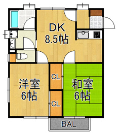 【間取り】 逆瀬川ハウスの間取り