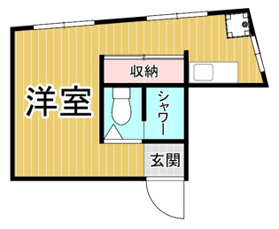【間取り】 エアコン付きで初期費用を抑えたい方にもおすすめです。