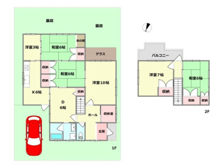 【間取り】 川西市水明台3丁目中古戸建の間取り
