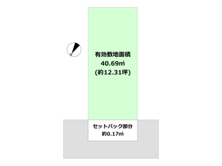 【間取り】 神戸市灘区畑原通5丁目売り土地の間取り