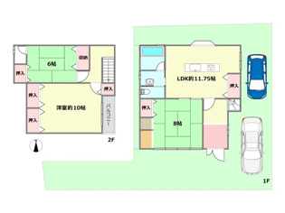 【間取り】 宝塚市山本丸橋3丁目中古戸建の間取り