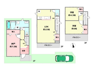 【間取り】 同社施工例物件ございますので、見学希望の際はお気軽にお問い合わせください。ネットからの見学予約も便利です。「C21アクロス」でアクロスコーポレイションを検索!