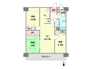 【間取り】 伊丹レックスマンションの間取り
