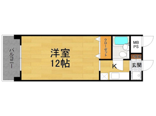 【間取り】 フラットライフワーク甲子園の間取り