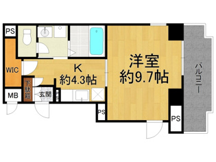 【間取り】 ドルチェ東甲子園の間取り