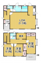 【間取り】 西宮浜4丁目戸建の間取り