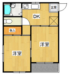 【間取り】 レオパレスアムールの間取り