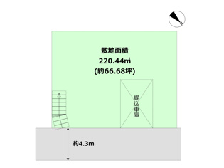 【間取り】 宝塚市雲雀丘山手2丁目売り土地の間取り