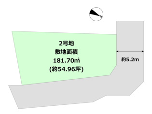 【間取り】 芦屋市翠ケ丘町売り土地2号地の間取り