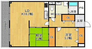 【間取り】 鈴彩館の間取り