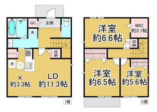 【間取り】 ユアメゾン下加茂の間取り