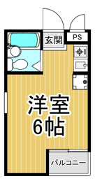 【間取り】 ダイドーメゾン甲子園口の間取り