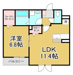 【間取り】 ガーデニアKの間取り