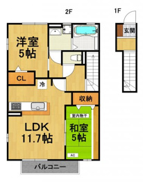 【間取り】 アネックス松香園の間取り