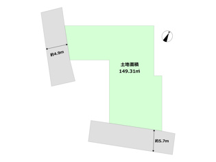 【間取り】 芦屋市朝日ヶ丘町建築条件付き売り土地の間取り