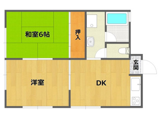 【間取り】 ムロヤハイツの間取り