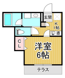 【間取り】 アレグリア南甲子園の間取り