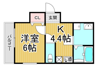 【間取り】 Chouchou Maison(仮:高司5丁目ハイツ)の間取り